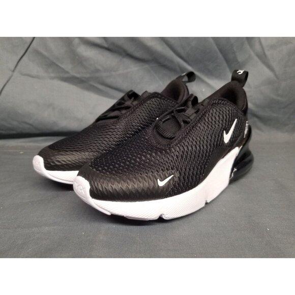 Nike Kids Air Max 270 (PS) Sneakers Mesh Black White Size 3Y NEW IN BOX! - Picture 4 of 11